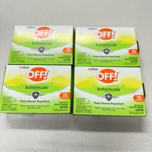 Johnson & Johnson Off Biotanical Towlettes Box Of 10 X 4 Mosquito Repellent